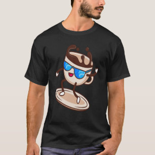 COFFEE DANCING CUP HOT DRINK MORNING CAFE ESPESSO T-Shirt