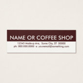 coffee date appointment card (Back)
