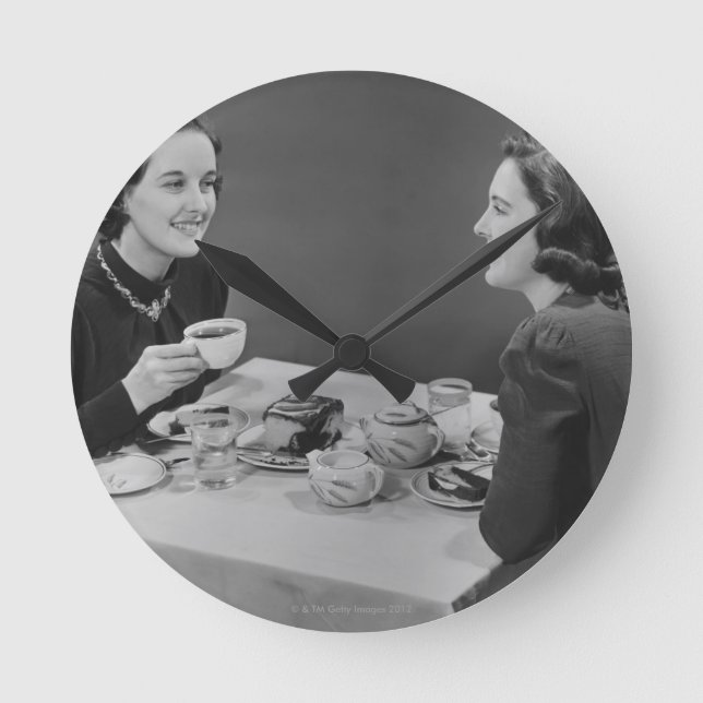 Coffee Date Round Clock (Front)