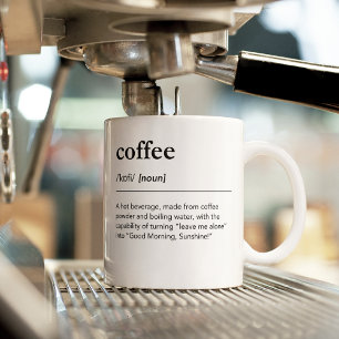 Coffee Definition Caffeine Addict Barista Mug