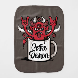 Coffee Demon Baby Burp Cloth