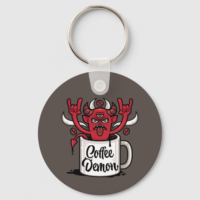 Coffee Demon Keychain (Front)