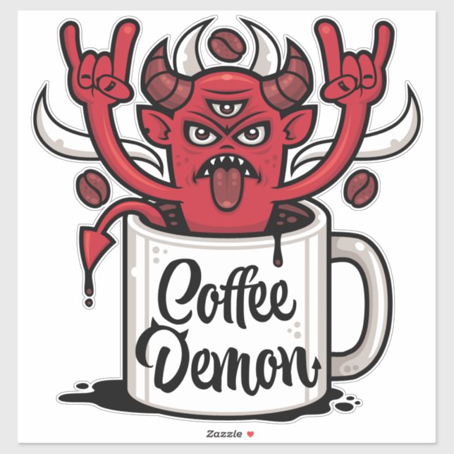 Coffee Demon Sticker (Sheet)