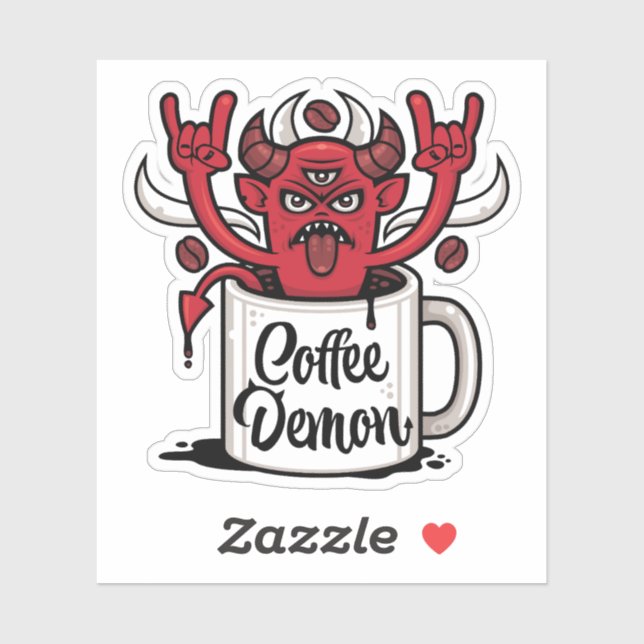 Coffee Demon Sticker (Sheet)