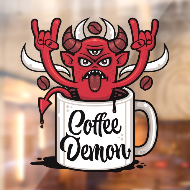 Coffee Demon Window Cling (Sheet 2)