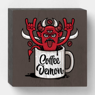 Coffee Demon Wooden Box Sign