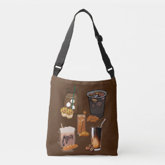 coffee design crossbody bag