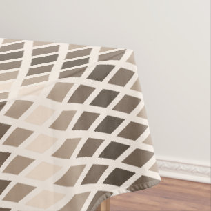 Coffee Diamond Ombre Tablecloth