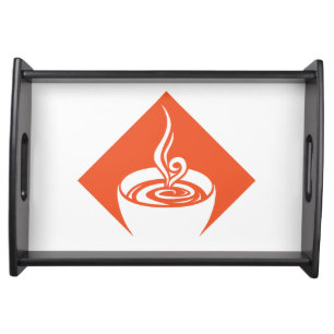 coffee diamond serving tray