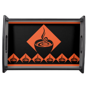 coffee diamonds serving tray