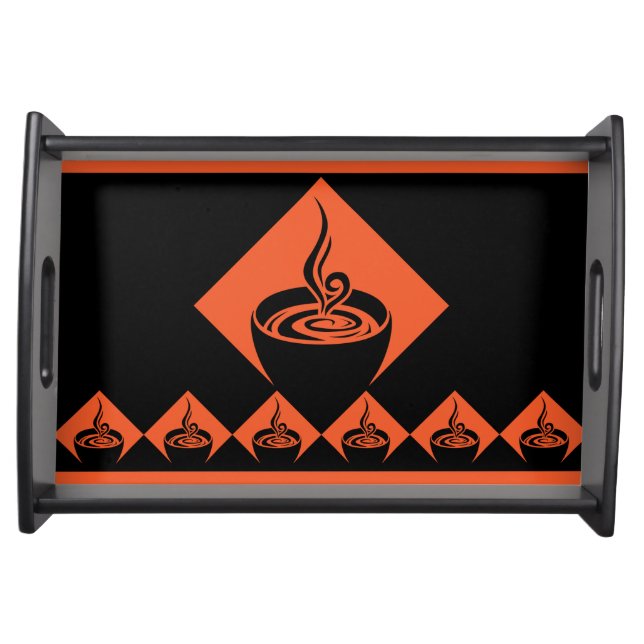 coffee diamonds serving tray (Front)