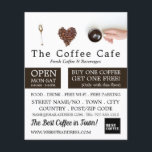Coffee Display, Barista, Café, Coffeehouse Advert Flyer<br><div class="desc">Coffee Display,  Barista,  Café,  Coffeehouse Advertising Flyers By The Business Card Store.</div>