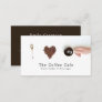 Coffee Display, Barista, Café, Coffeehouse Business Card