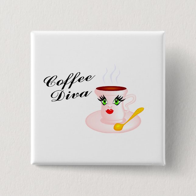 Coffee Diva Button (Front)