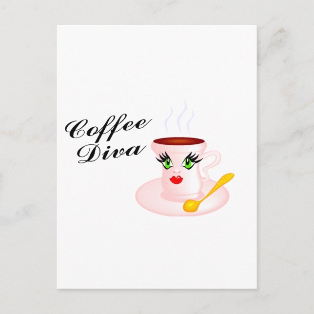 Coffee Diva Postcard (Front)