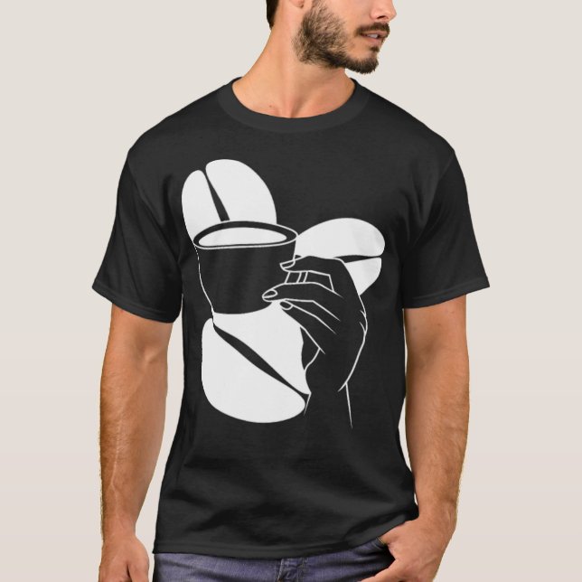 Coffee  dog print dog  T-Shirt (Front)