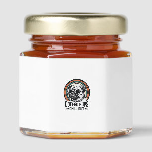Coffee Dog Shirt Retro Chill Pug Graphic_1 Honey Jar Favors