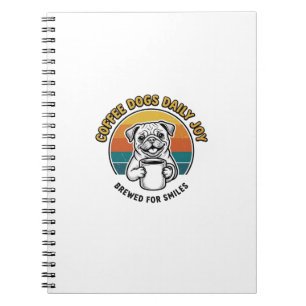 Coffee Dog Shirt Vintage Engraved Pup Mug Design_1 Notebook