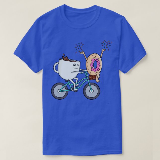 Coffee donut and bike T-Shirt (Design Front)