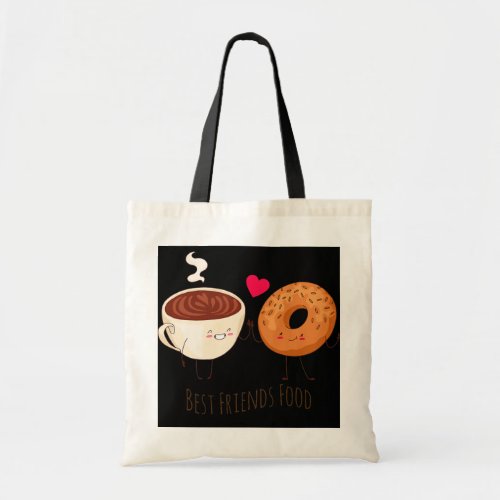 Coffee Donut BFF  Tote Bag