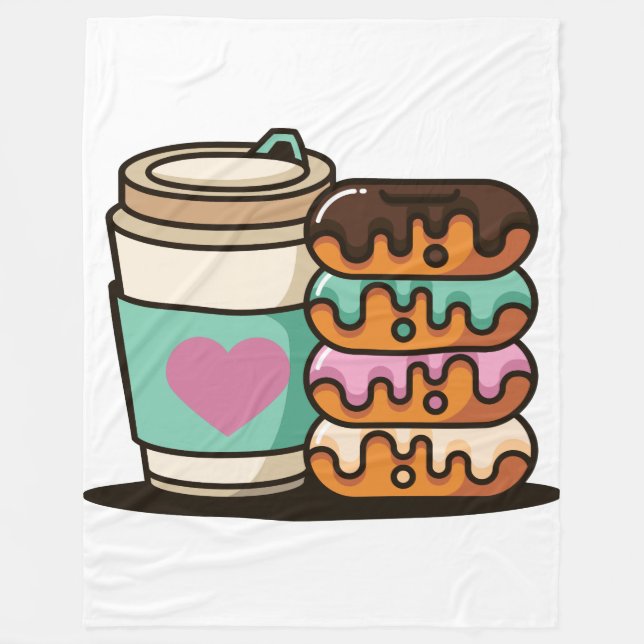 coffee donut lover blanket (Front)