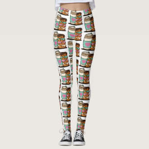coffee donut lover leggings