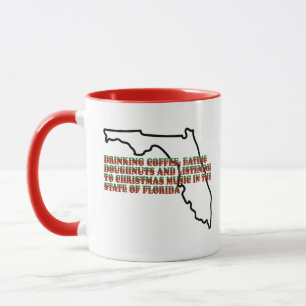 Coffee, Donuts and Christmas Music in Florida Mug