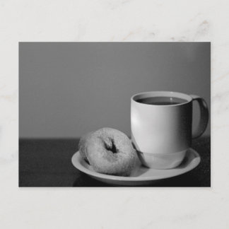 Coffee & donuts postcard