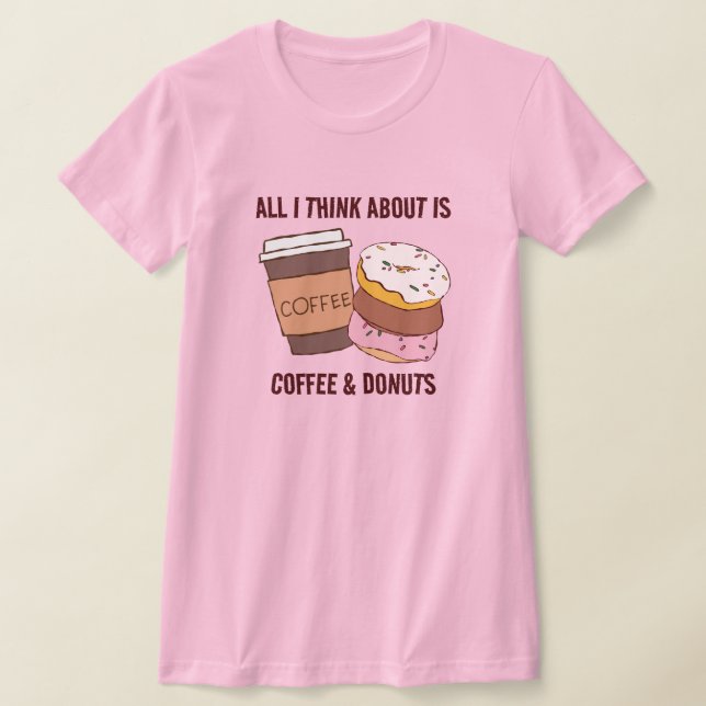 Coffee & Donuts T-Shirt (Laydown)
