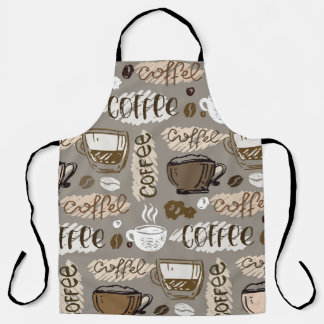 Coffee Doodles: Hand-Drawn Pattern Apron