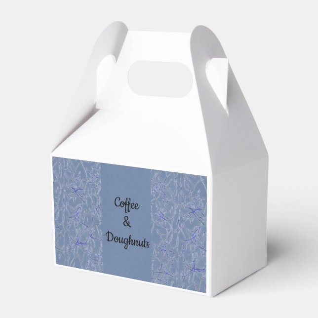 Coffee & Doughnuts Favor Boxes (Front Side)