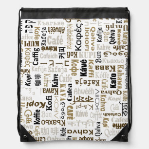 Coffee Drawstring Bag