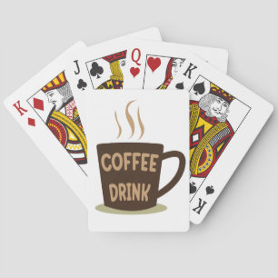 Coffee Drink Cup  Poker Cards
