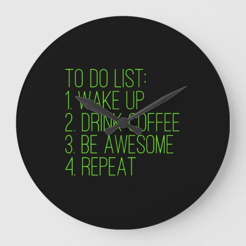 Coffee drinker to do list for caffeine lovers espr large clock