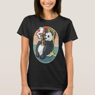 Coffee drinking panda T-Shirt