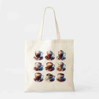 Coffee drinks For Coffee Lovers Tote Bag