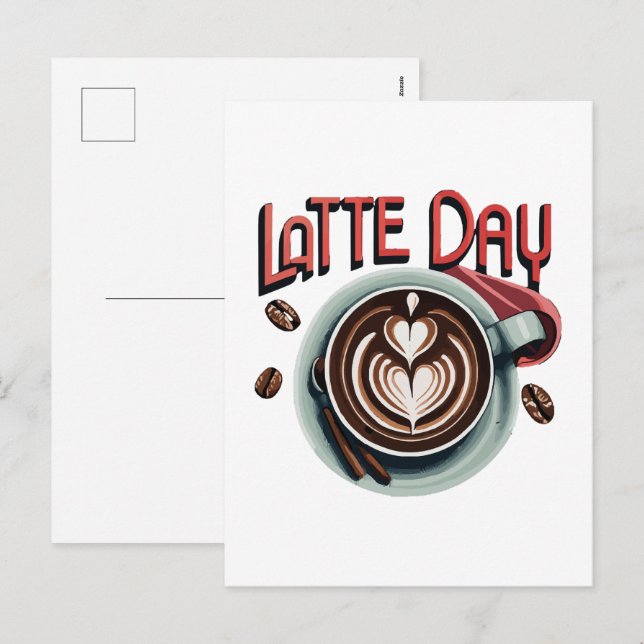 Coffee Drinks Holiday Postcard (Front/Back)