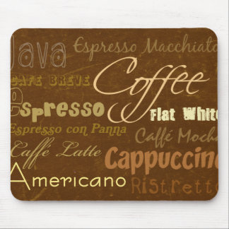 Coffee Drinks Mousepad