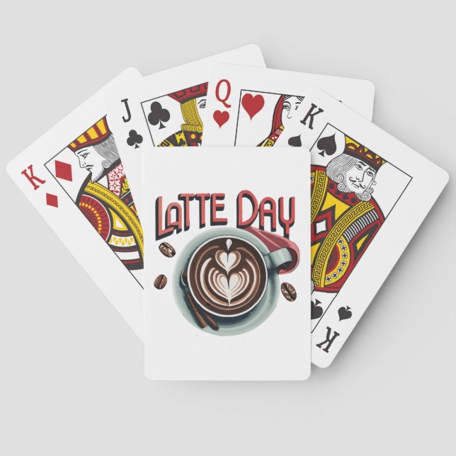 Coffee Drinks Poker Cards (Back)