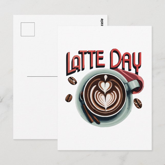 Coffee Drinks Postcard (Front/Back)