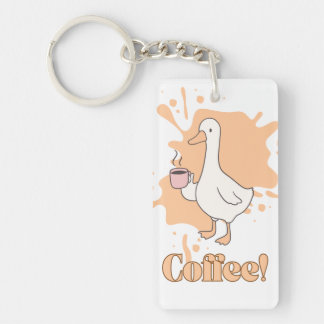 Coffee Duck Key Hanger Keychain