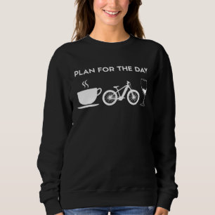 Coffee E Bike Bikes Electric MTB Wine Sweatshirt