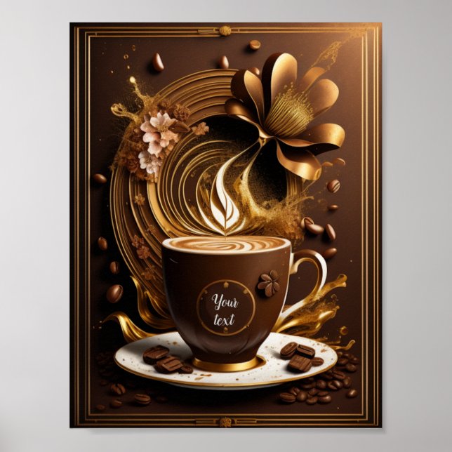 Coffee editable poster (Front)