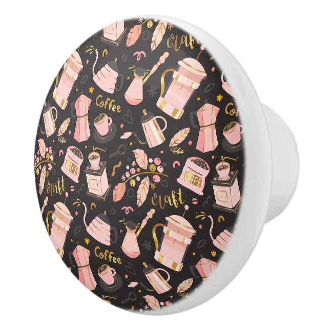 Coffee Elements  Ceramic Knob (Right)