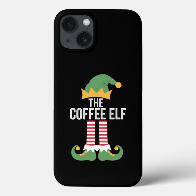 Coffee Elf Family Matching Group Christmas Case-Mate iPhone Case (Back)