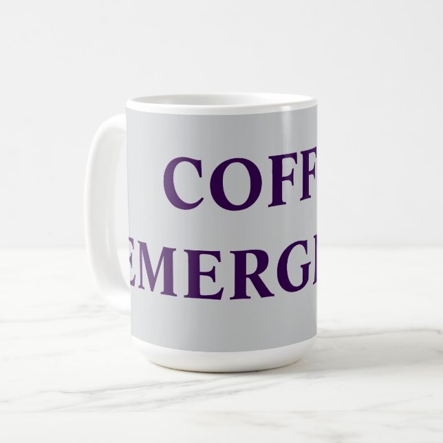 COFFEE EMERGENCY MUG (Front Left)