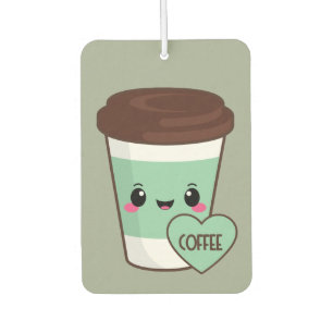 Coffee Emoji Lover Car Air Freshener