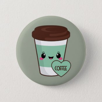Coffee Emoji Lover Pinback Button by MishMoshEmoji at Zazzle