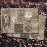 Coffee Ephemera Vintage Advertising  Decoupage Art Tissue Paper<br><div class="desc">"Coffee Ephemera Vintage Advertising Decoupage Art Tissue Paper, " was created from vintage ephemera elements,  advertisements,  botanical artwork and typography text overlay all done in a sepia tone design.  Created and graphically designed by internationally licensed artist and designer,  Audrey Jeanne Roberts,  copyright.</div>