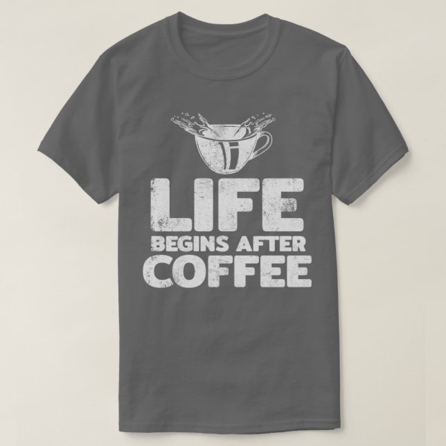Coffee Espresso Cafe Barista Lover Fanatic T-Shirt (Design Front)
